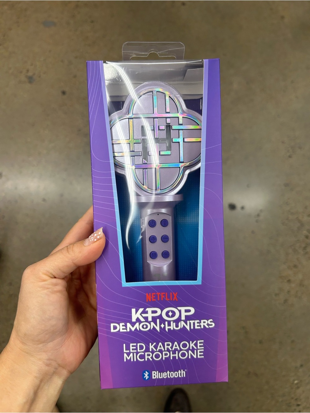 NWT K-Pop Demon Hunters Bluetooth LED Karaoke microphone